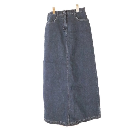 new time Dresses & Skirts - NEW TIME Long Denim Skirt size 3